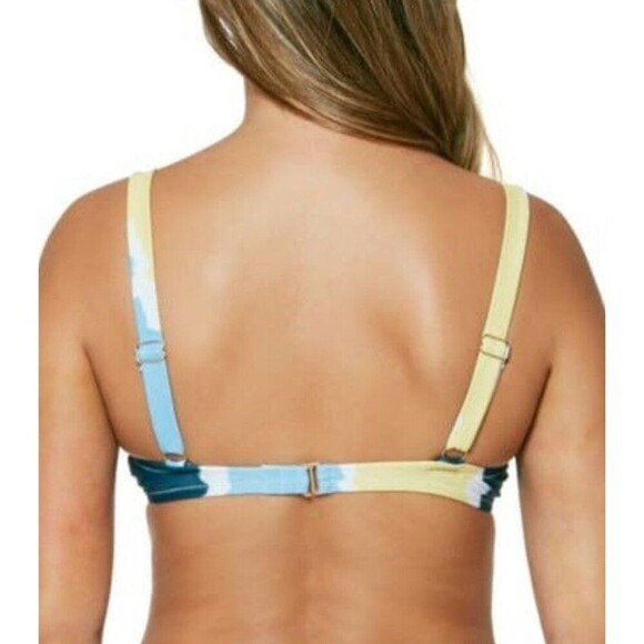 New Jessica Simpson Womens Sz S Smooth Sailing Tie Dye Underwire Bikini Top T3 - Picture 2 of 10